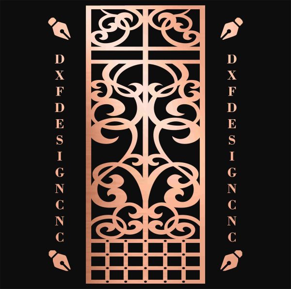 Pattern Panel Design – Vector File (AI, CDR, DXF, JPEG) for CNC Laser, Plasma, and Router Cutting