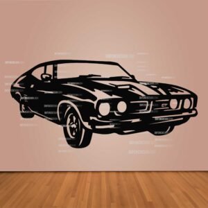 Ford Falcon XB 1973 vector design in DXF, SVG, CDR, and AI formats for CNC laser cutting, plasma cutting, and digital artwork