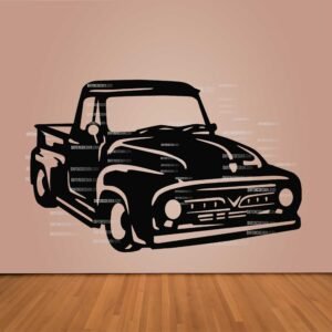 Ford Truck 1948 vector design in DXF, SVG, CDR, and AI formats for CNC laser and plasma cutting