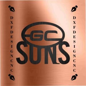 Gold Coast SUNS logo– Vector File (AI, CDR, DXF, JPEG) for CNC Laser, Plasma, and Router Cutting