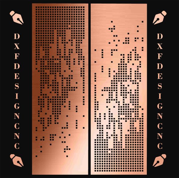 Geometric Panel Design – Vector File (AI, CDR, DXF, JPEG) for CNC Laser, Plasma, and Router Cutting