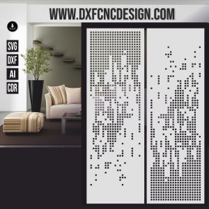 geometric metal panel