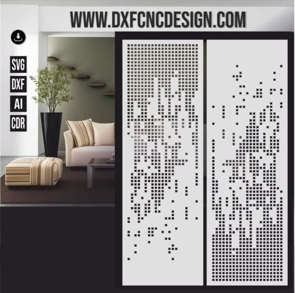 geometric metal panel