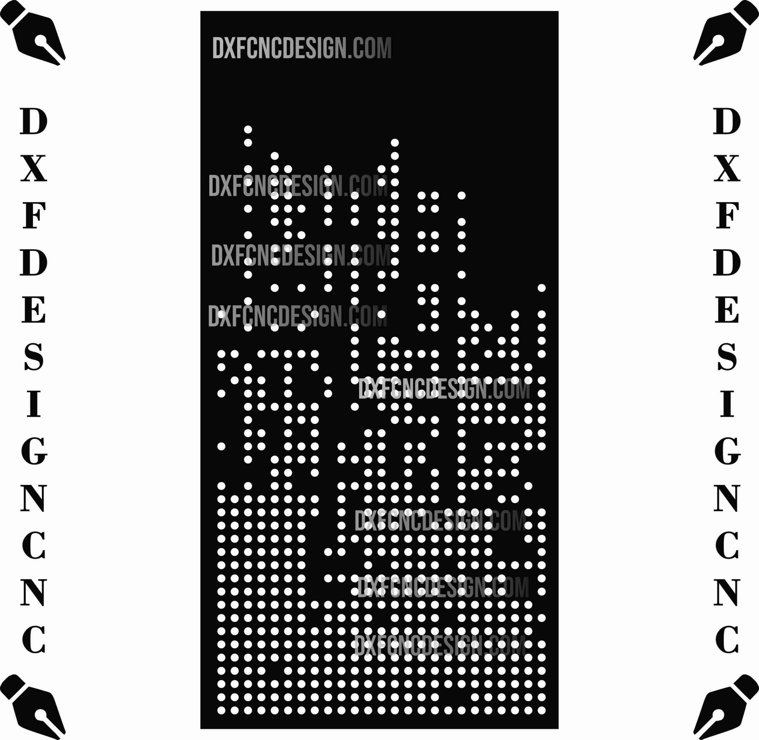 Geometric Panel Design – Vector File (AI, CDR, DXF, JPEG) for CNC Laser, Plasma, and Router Cutting - Image 2