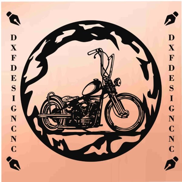 Motorcycle Design Vector dxf-svg-ai-cdr