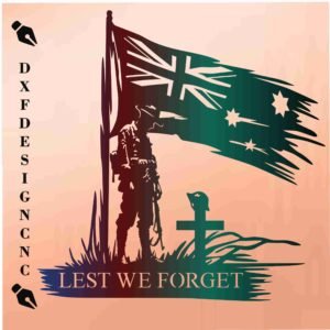 ANZAC Soldier Memorial DXF, SVG, AI, CDR