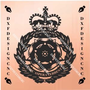 Duke of Lancaster’s Regiment Logo | DXF, SVG, AI, CDR Vector Design for CNC