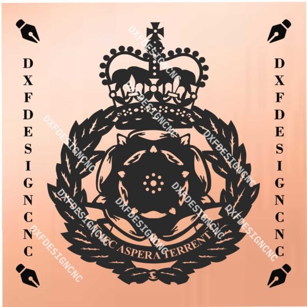 Duke of Lancaster’s Regiment Logo | DXF, SVG, AI, CDR Vector Design for CNC