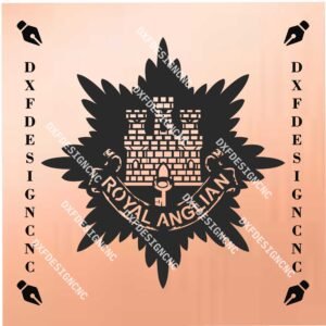 Royal Anglian Regiment Logo | DXF, SVG, AI, CDR Vector Design for CNC