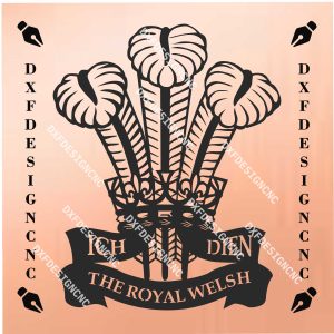 The Royal Welsh Regiment | DXF, SVG, AI, CDR Design