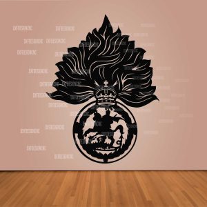 The Royal Regiment of Fusiliers logo vector design DXF SVG AI CDR – CNC laser cutting, engraving, vinyl cutting, and printing file download.