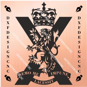Royal Regiment of Scotland Logo Vector Design – DXF, SVG, AI, CDR Files for CNC,