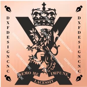 Royal Regiment of Scotland Logo Vector Design – DXF, SVG, AI, CDR Files for CNC,