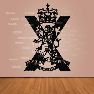 Download the Royal Regiment of Scotland Logo Vector Design in DXF, SVG, AI, and CDR formats. Perfect for CNC laser cutting, engraving, vinyl cutting, and printing projects.