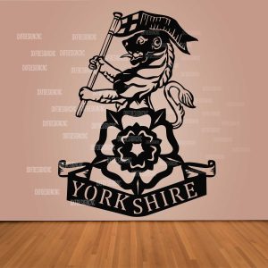 Yorkshire Regiment logo vector design DXF SVG AI CDR – CNC laser cutting, engraving, vinyl cutting, and printing file download.