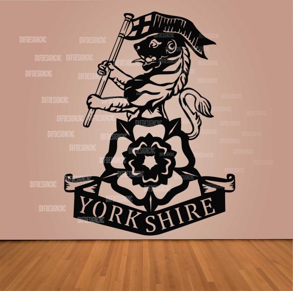 Yorkshire Regiment logo vector design DXF SVG AI CDR – CNC laser cutting, engraving, vinyl cutting, and printing file download.