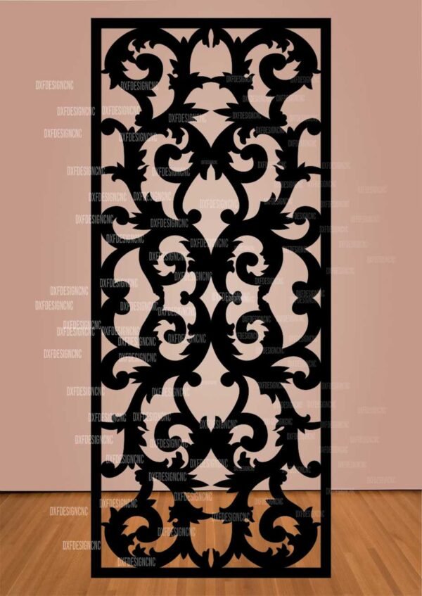 Delicate Floral CNC Pane