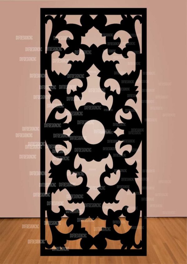 Arabesque Floral CNC Pane