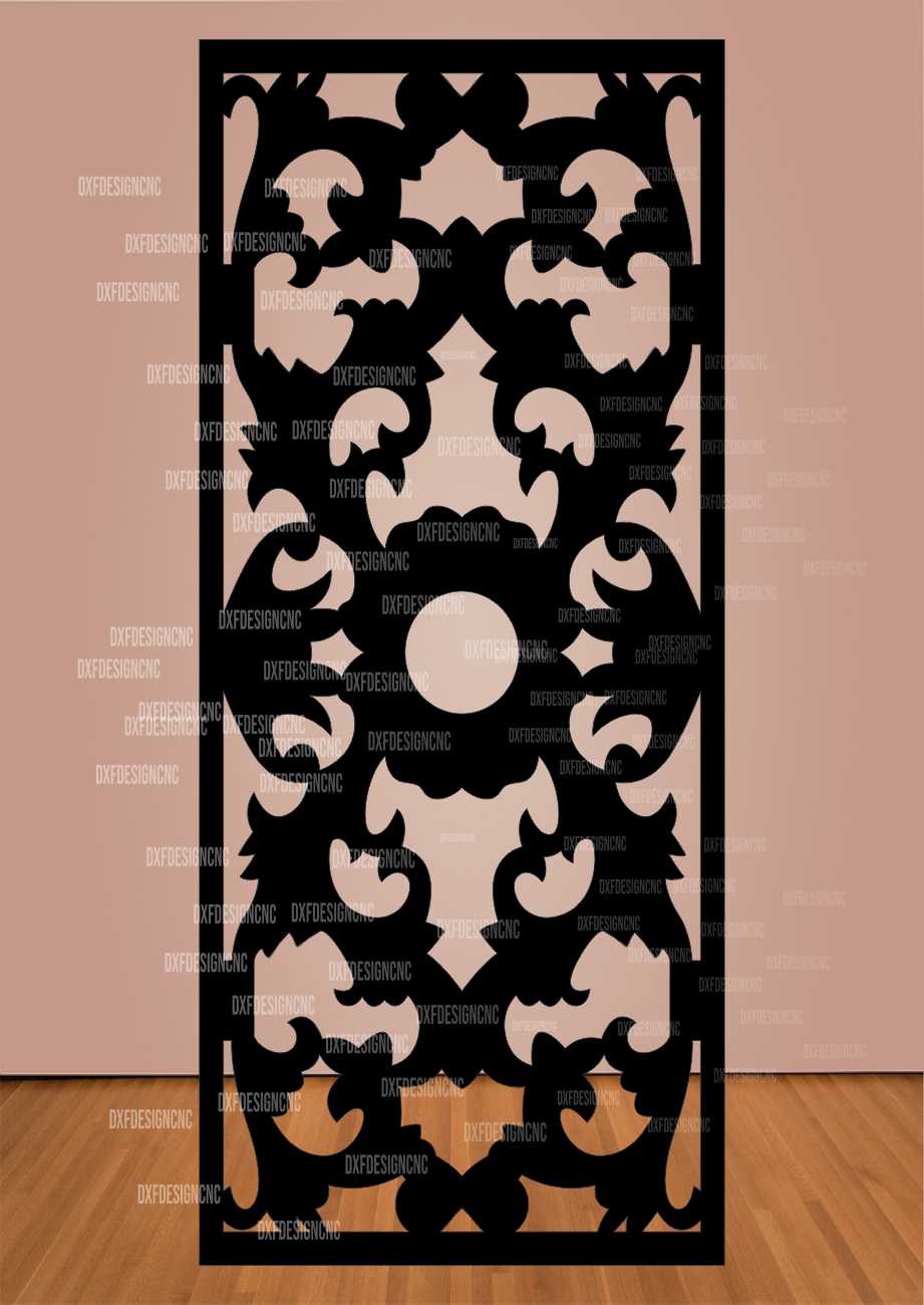 Arabesque Floral CNC Pane