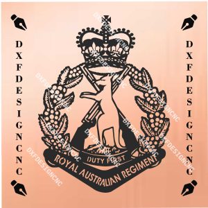 Royal Australian Regiment Logo DXF File | Military Emblem for CNC Laser, Plasma, and Waterjet Cutting – SVG, AI, CDR