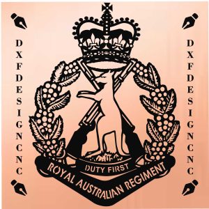 Royal Australian Regiment Logo DXF File | Military Emblem for CNC Laser, Plasma, and Waterjet Cutting – SVG, AI, CDR