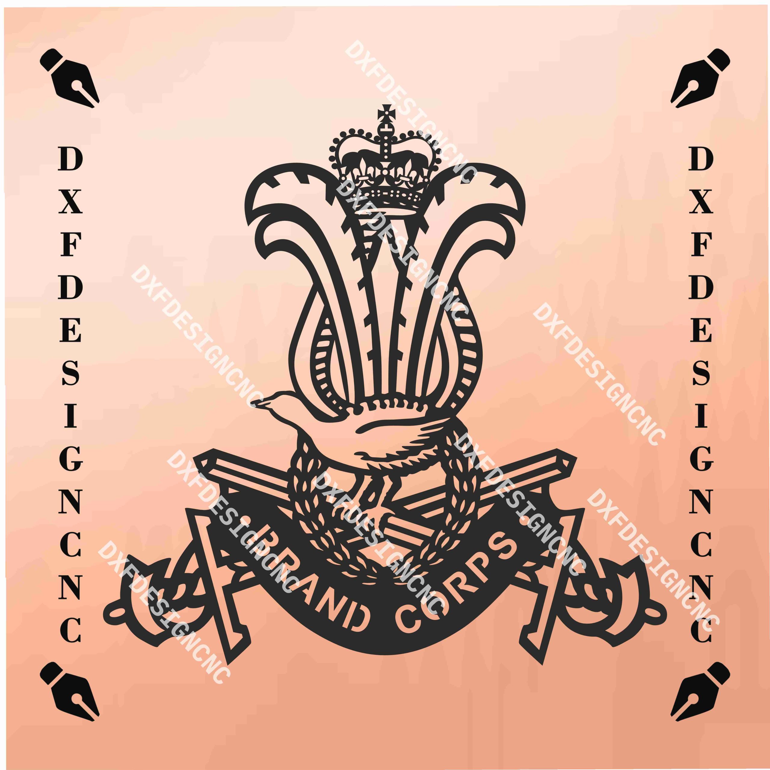 Australian Army Band Corps CNC Design | DXF SVG AI CDR Files
