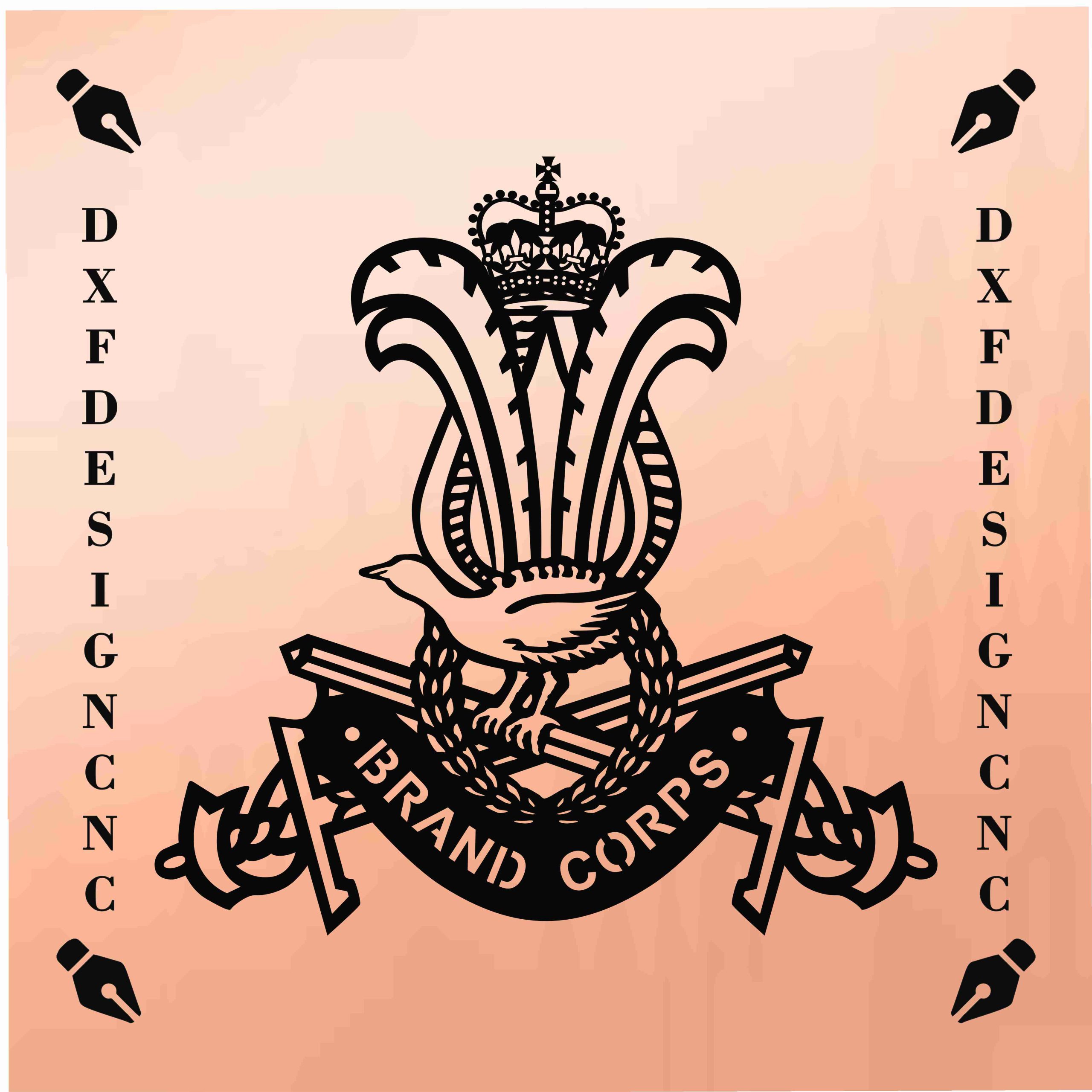 Australian Army Band Corps CNC Design | DXF SVG AI CDR Files