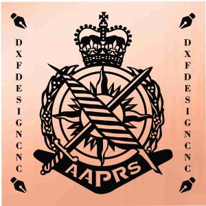 Australian Army Public Relations Service emblem CNC metal art design