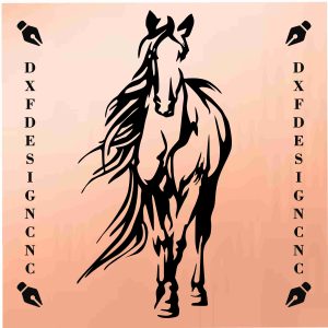 Horse CNC Design DXF