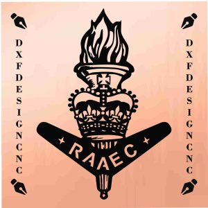 Australian Army Public Relations Service emblem CNC metal art design