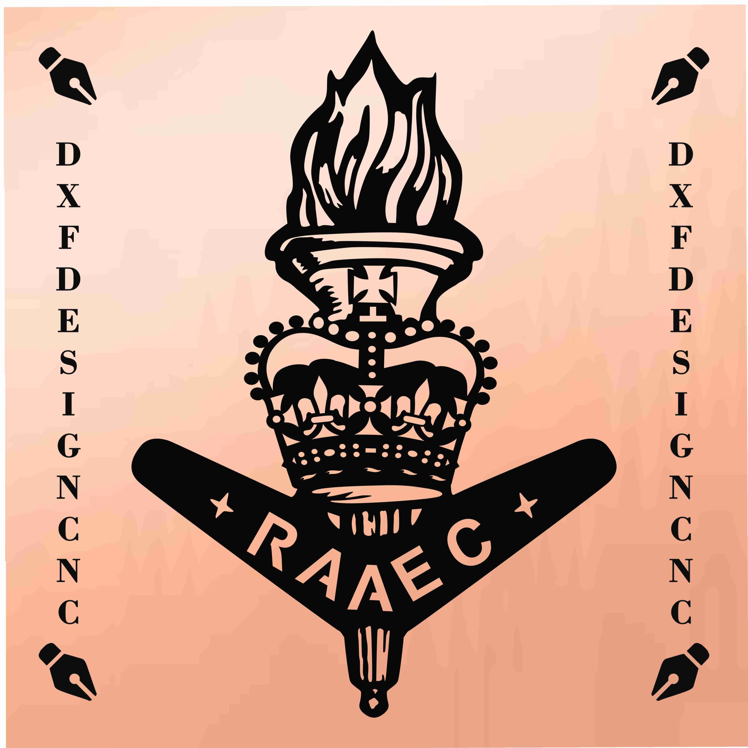 Australian Army Public Relations Service emblem CNC metal art design