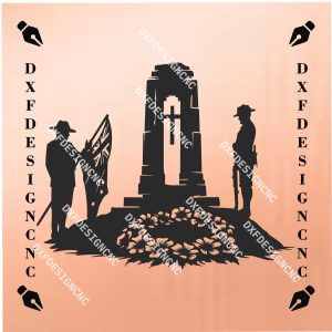 Soldier Memorial CNC Design | DXF, SVG, AI, CDR Files for Laser, Plasma & CNC Cutting