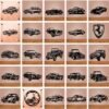Classic & Sports Car CNC Vector Bundle (31 Designs) | DXF SVG AI CDR