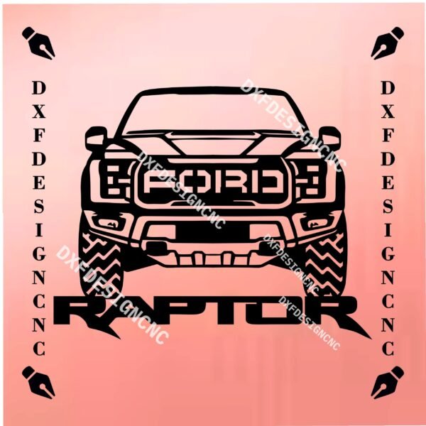 Ford Raptor CNC Cut Files Pack (DXF, SVG, AI, CDR) – Plasma & Laser Compatible