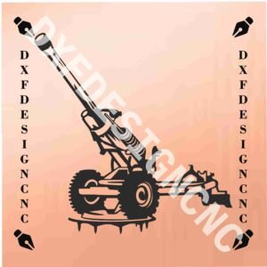 M119 Howitzer CNC Cut Files Pack (DXF, SVG, AI, CDR)