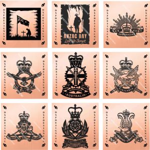 Australian Military CNC Vector Bundle (31 Designs) | DXF SVG AI CDR Files