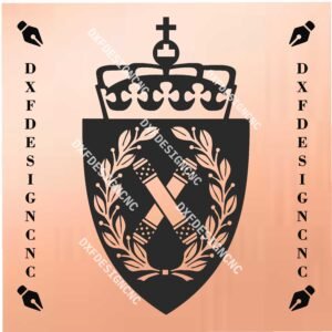 Norwegian Army Staff DXF SVG CNC File
